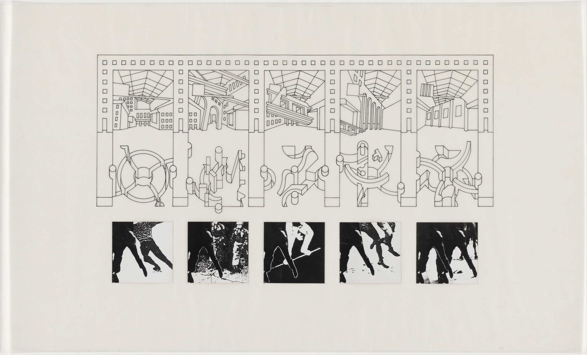 Bernard Tschumi. The Manhattan Transcripts Project, New York, New York, Episode 4: The Block. 1980-81