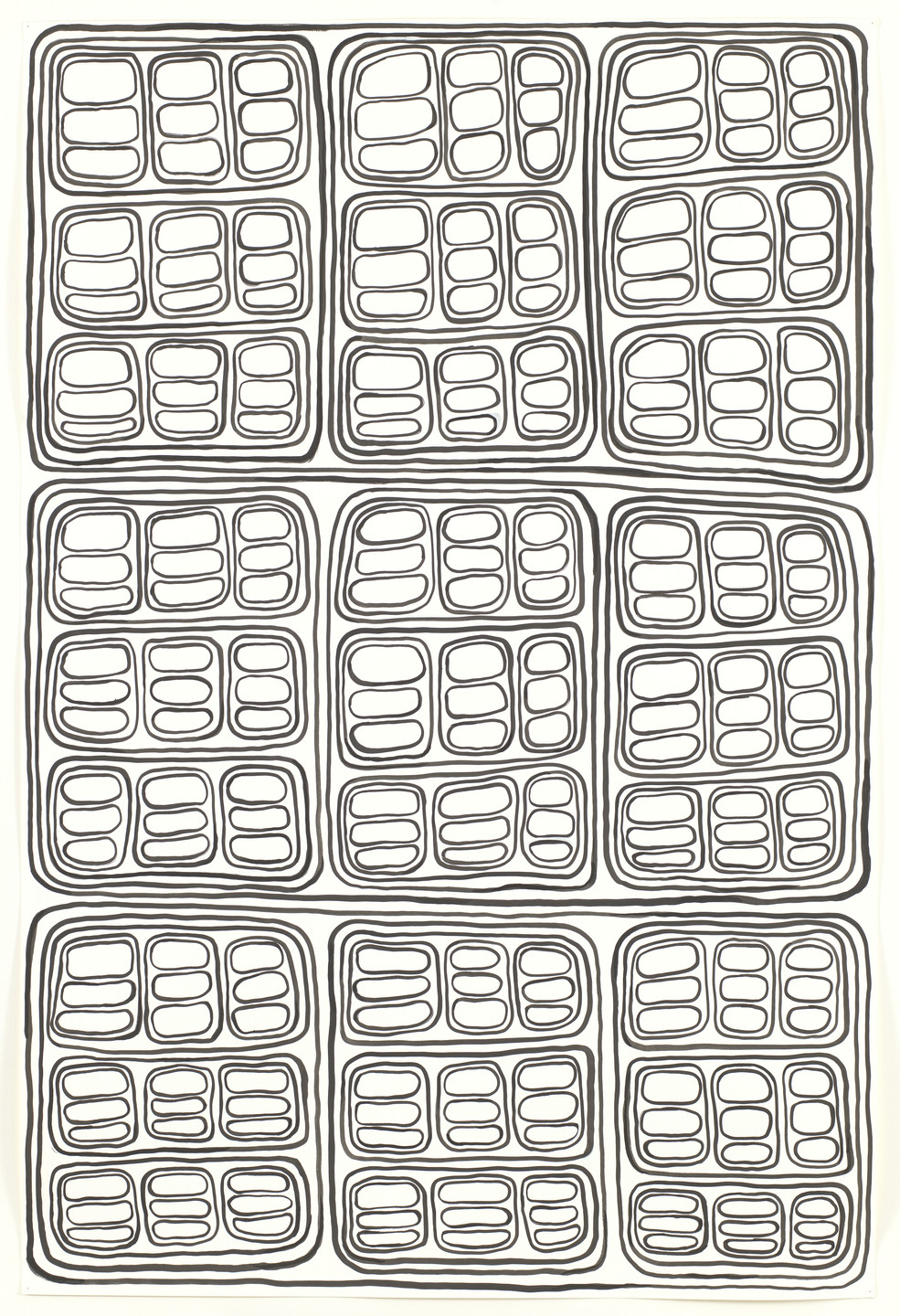 James Siena. Base Three from Pockets of Wheat. 1996