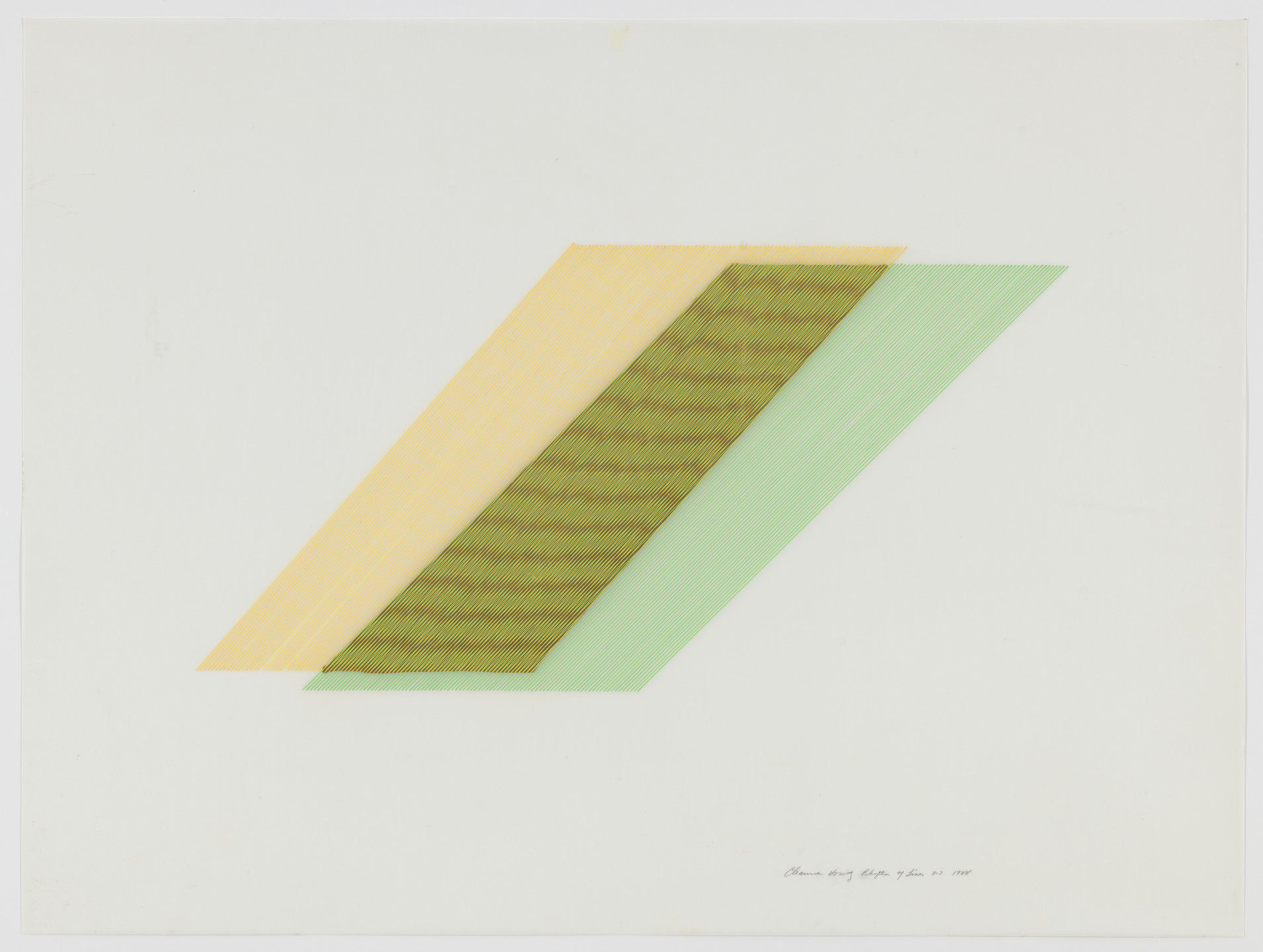 Channa Horwitz. Rhythm of Lines 8-7. 1988