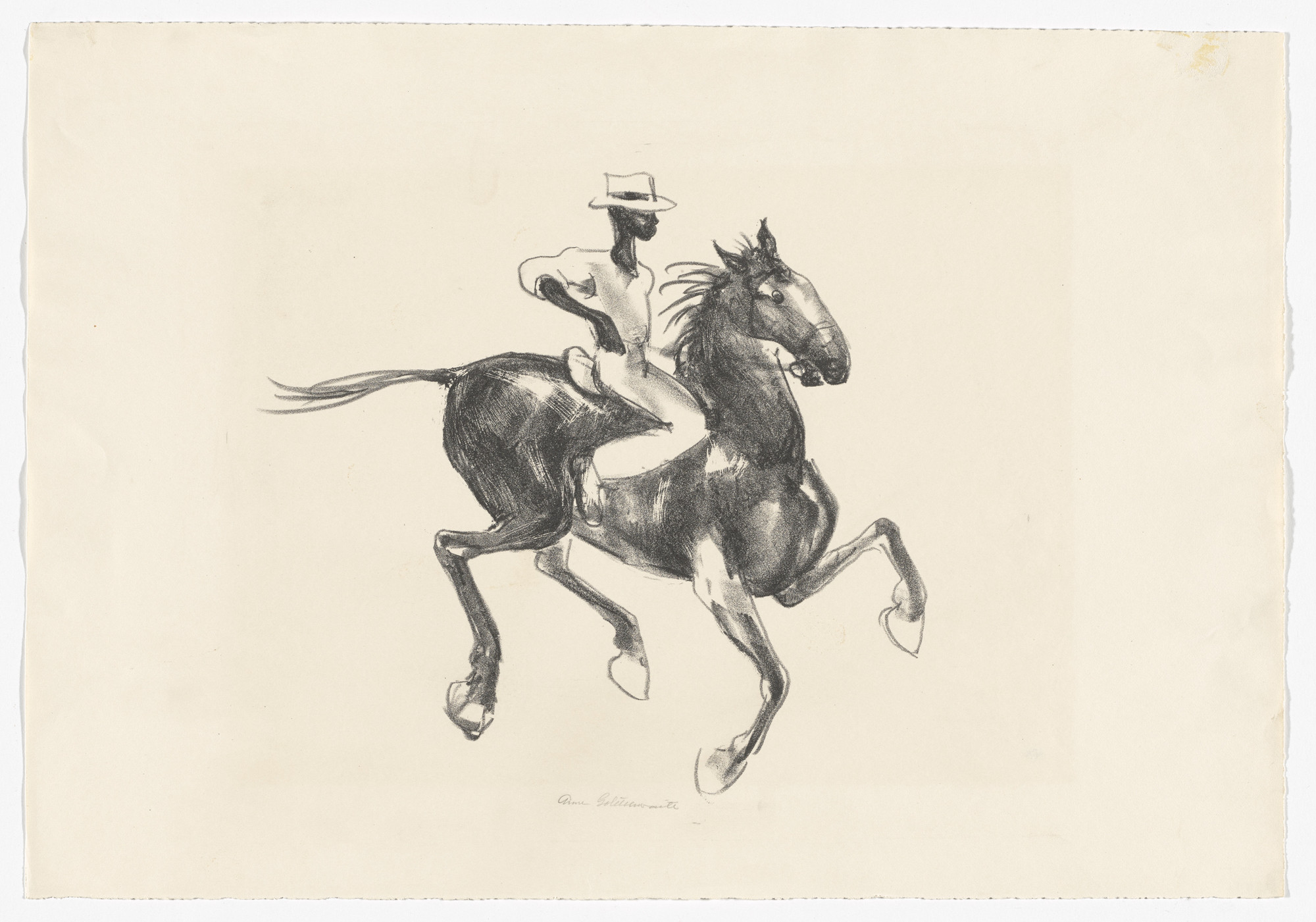 Anne Goldthwaite. Horse and Rider