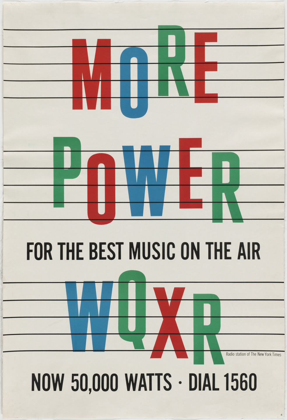 Louis Silverstein. More Power for the Best Music on the Air, WQXR. 1955
