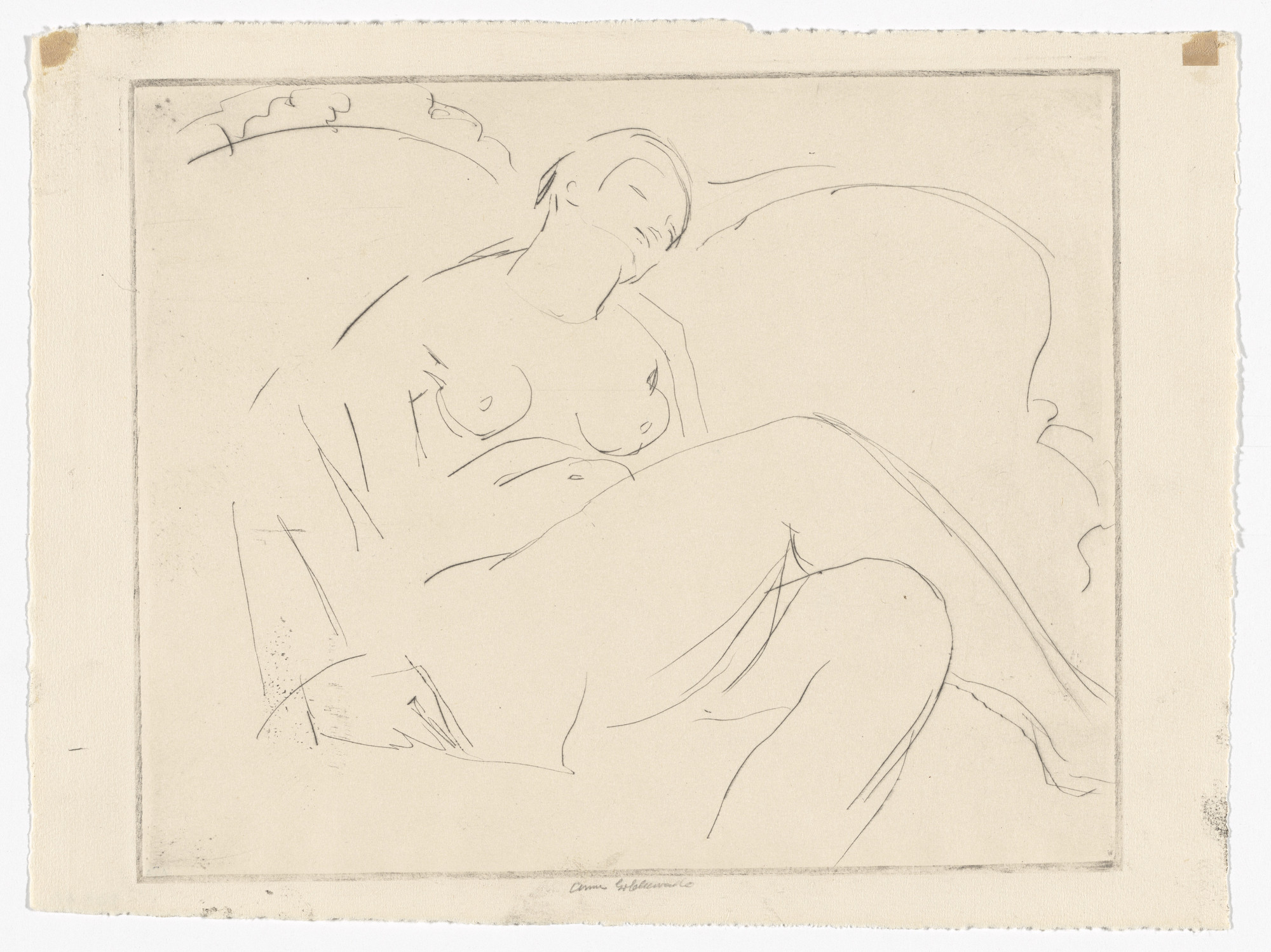 Anne Goldthwaite. Nude on a Sofa (No. 1)