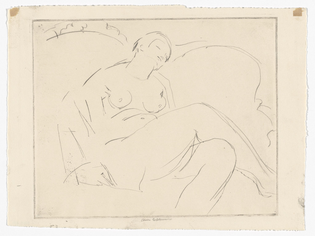 Nude on a Sofa (No. 1)
