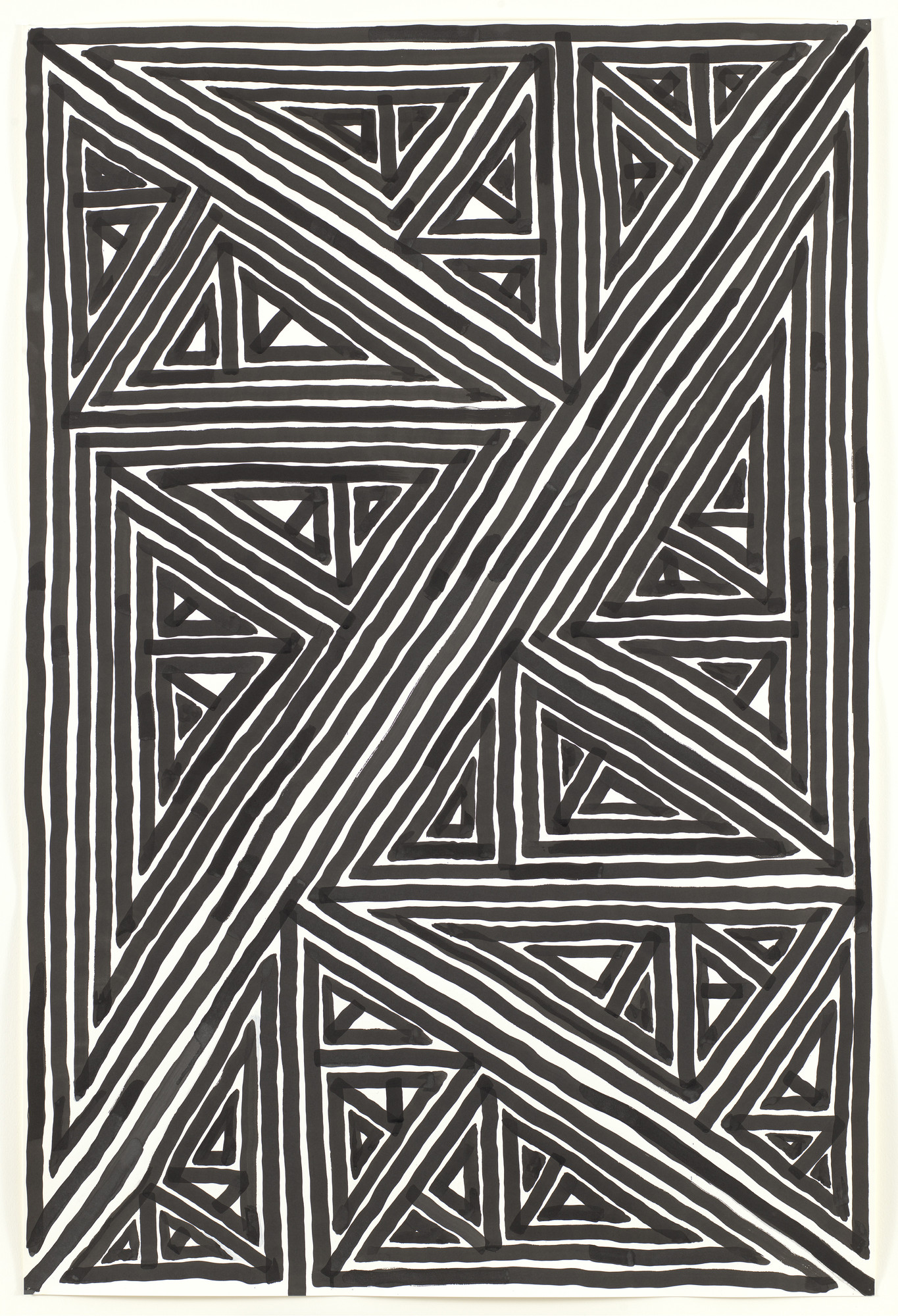 James Siena. Global Key, Diagonal Variation from Pockets of Wheat