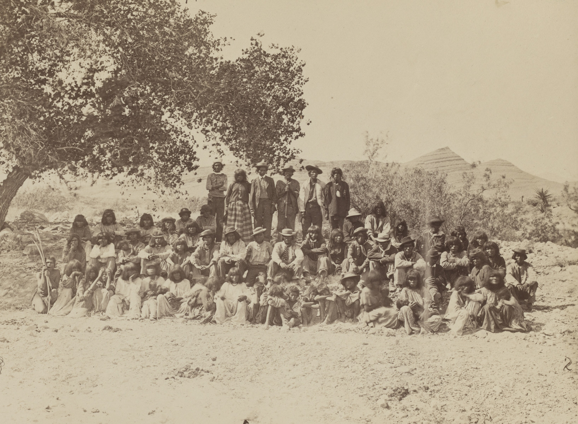 Timothy O'Sullivan. Group of Pah-Ute Indians, Nevada
