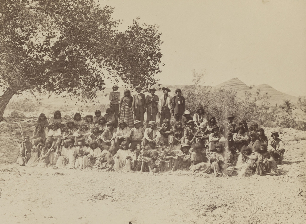 Group of Pah-Ute Indians, Nevada