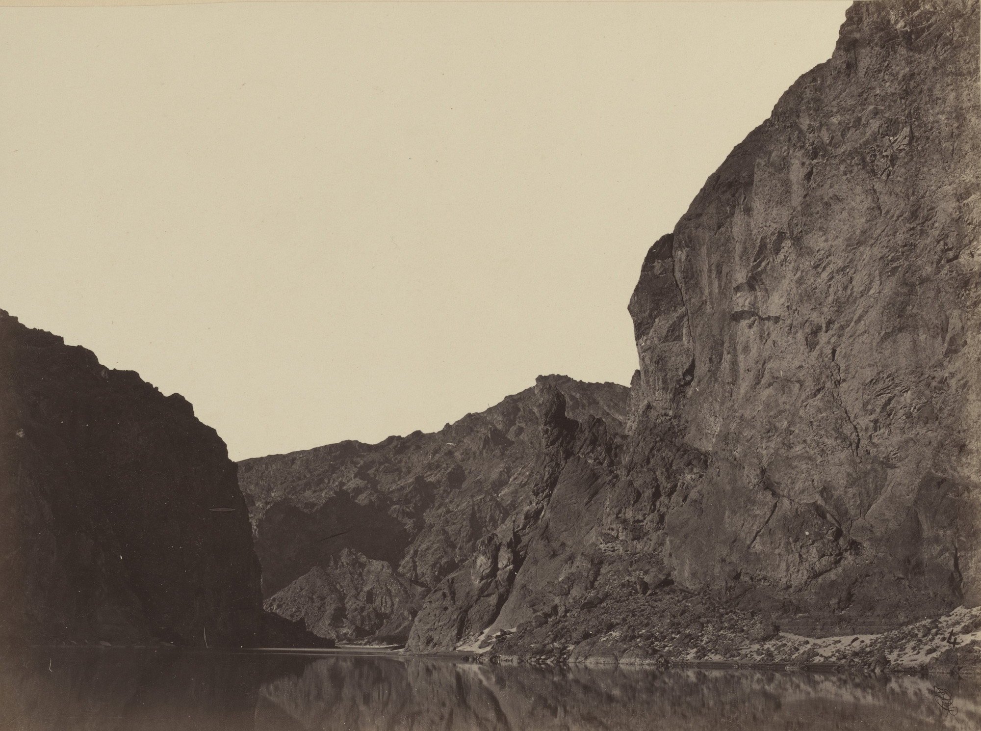 Timothy O'Sullivan. Black Cañon, Colorado River, Looking Below from Big Horn Camp