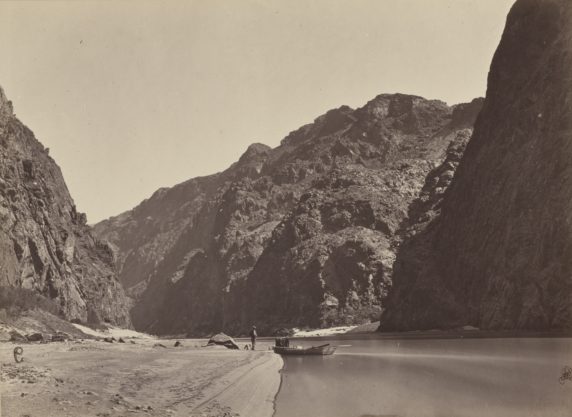 Timothy O'Sullivan. Black Canyon, Colorado River, Looking Above from Mirror Bar