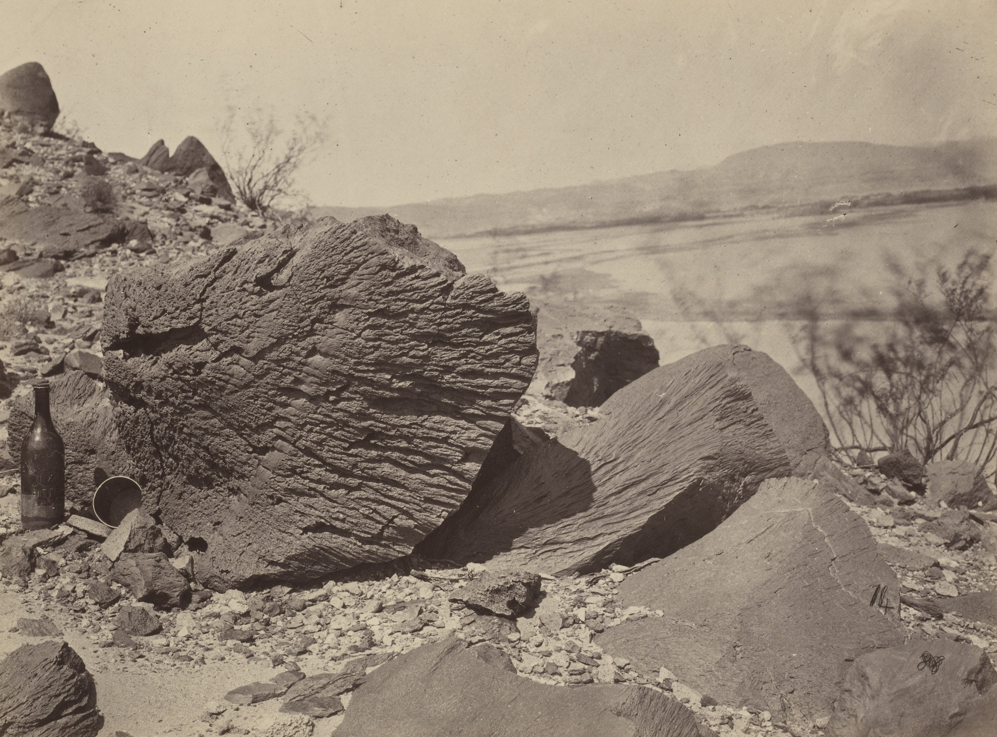 Timothy O&#39;Sullivan. Rock Carved by Drifting Sand, Below Fortification Rock, Arizona. Seasons of 1871, 1872 and 1873