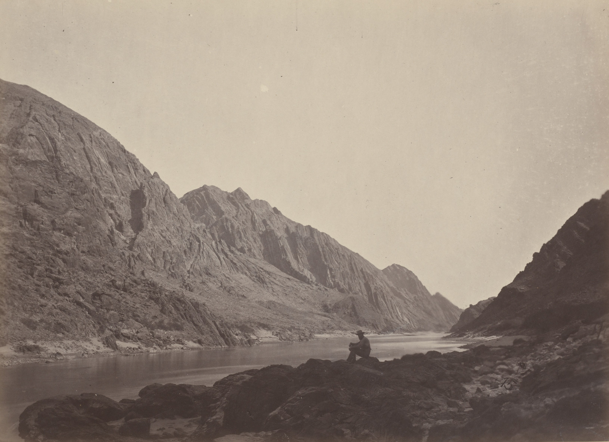Timothy O'Sullivan. Iceberg Canyon, Colorado River, Looking Above