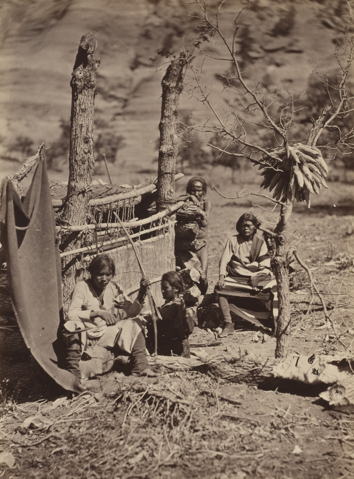 Timothy O'Sullivan. Aboriginal Life Among the Navajoe Indians
