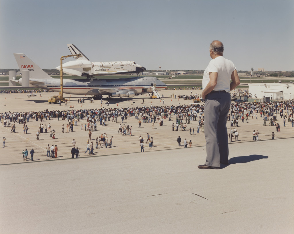 The Space Shuttle Columbia Lands at Kelly Lackland Air Force Base, San Antonio, Texas
