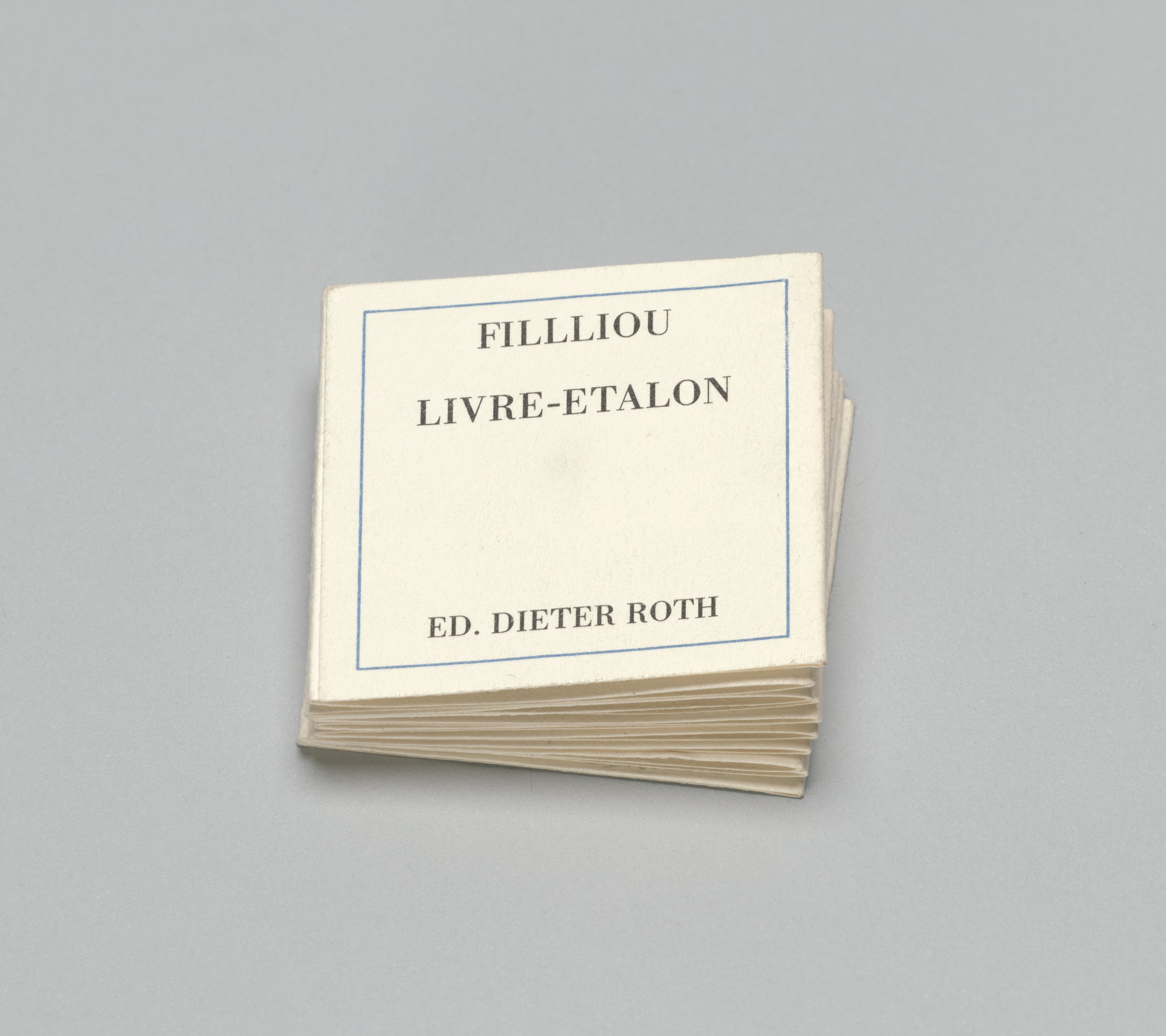Robert Filliou. Livre-étalon (Standard-Book)