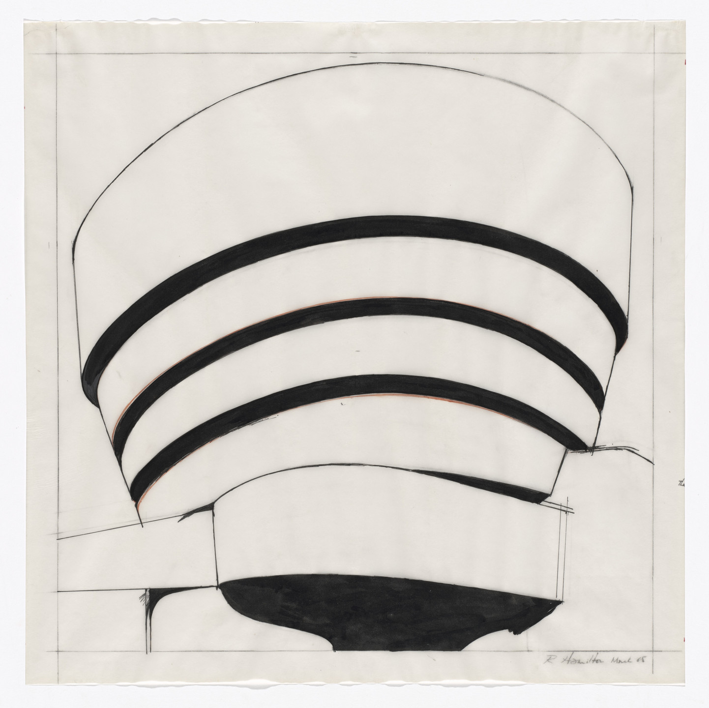 Richard Hamilton. Study for The Solomon R. Guggenheim. 1965