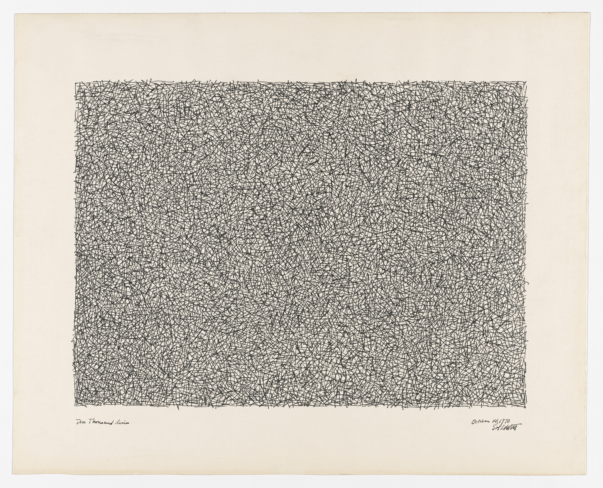 Sol LeWitt. Ten Thousand Lines