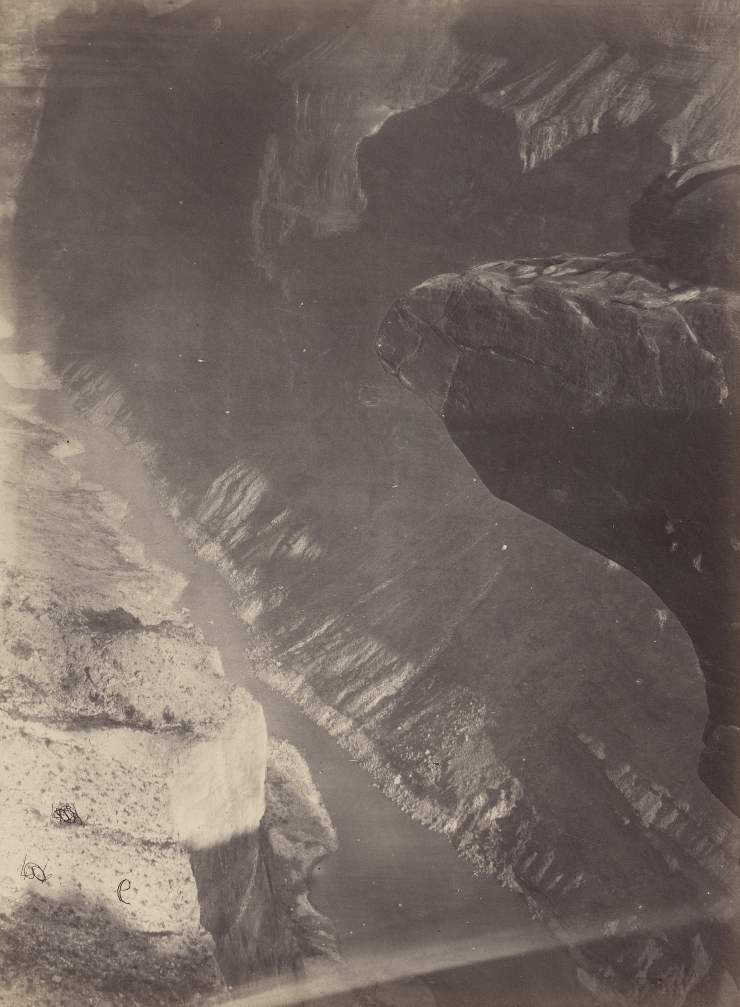Timothy O'Sullivan, William H. Bell. Looking South into the Grand Canyon, Colorado River