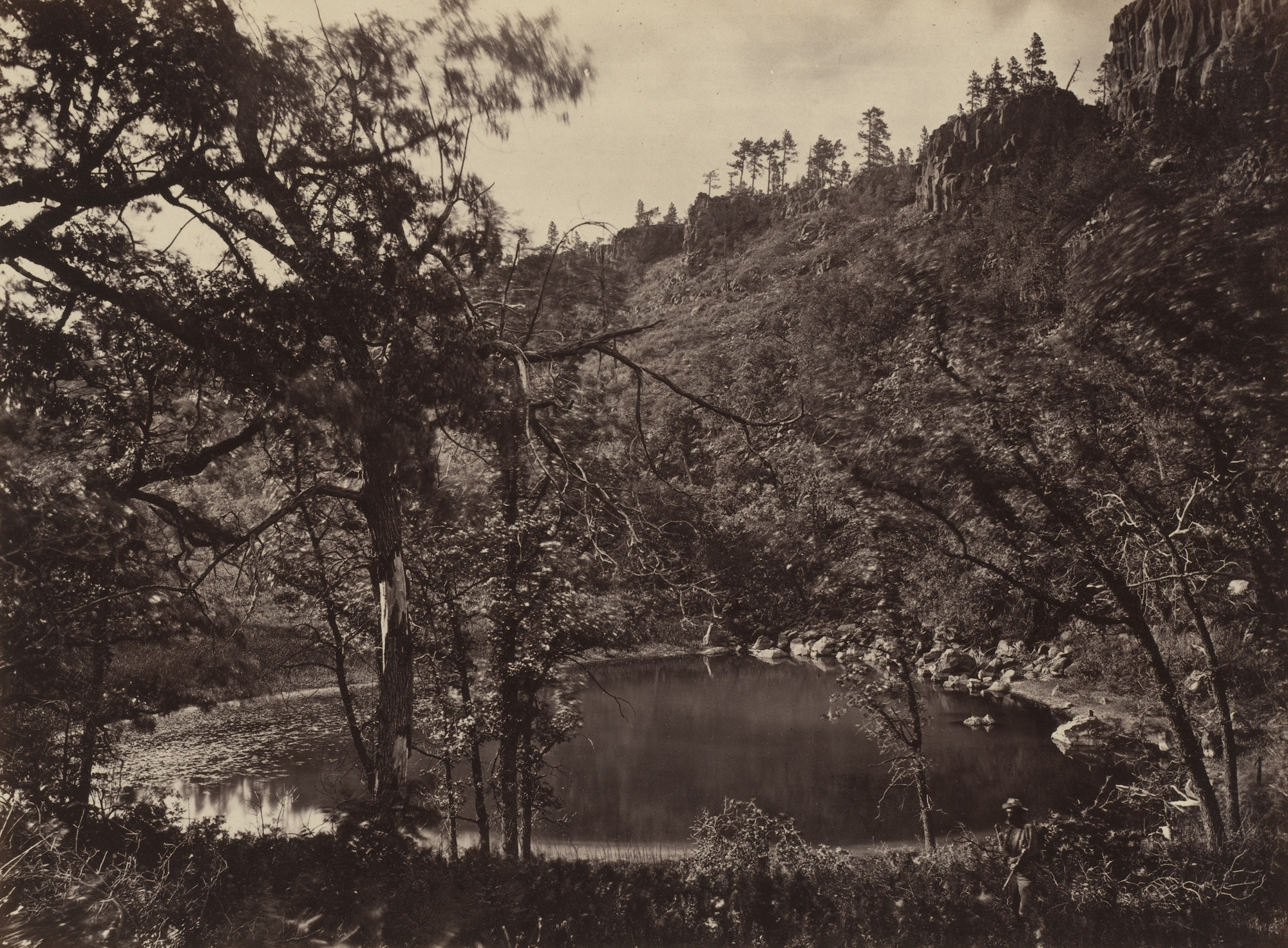 Timothy O'Sullivan. Apache Lake, Sierra Blanca Range, Arizona