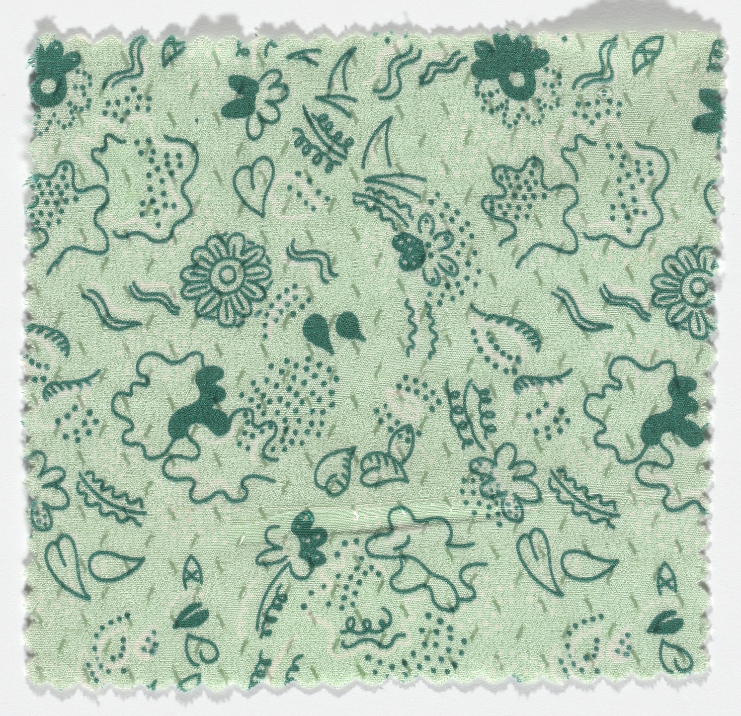 Marguerita Mergentime. Textile samples (Six swatches of printed silk indicating different colorways). late 1930s