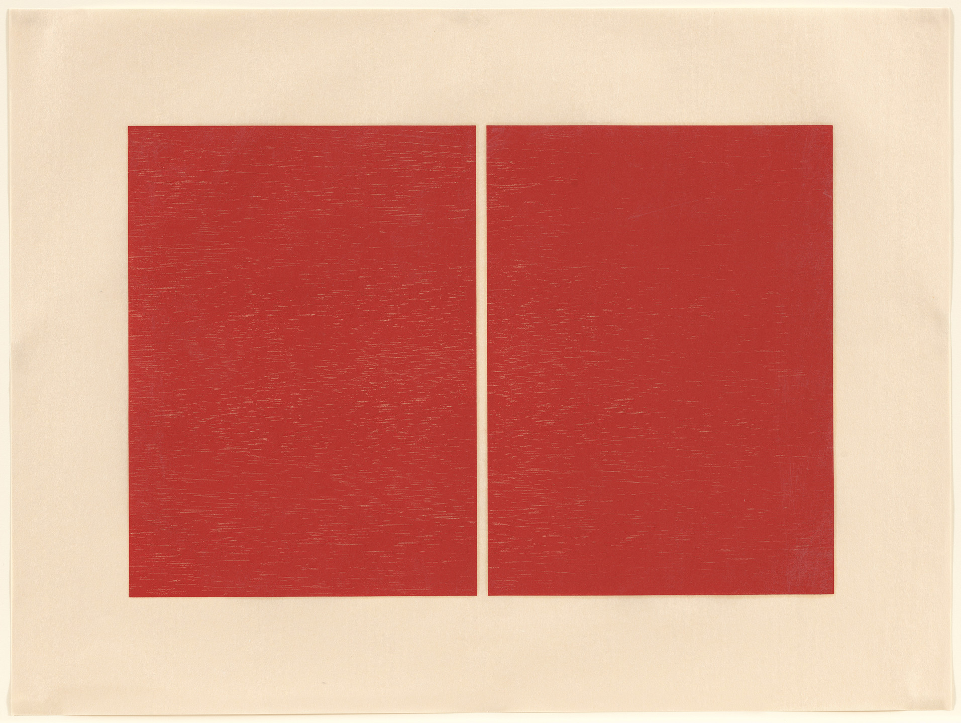 Donald Judd. Untitled from an untitled portfolio. 1988