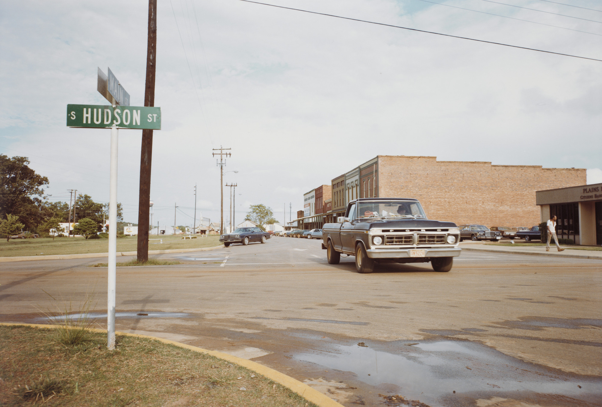 William Eggleston. Main Street, Facing East, Plains, Georgia