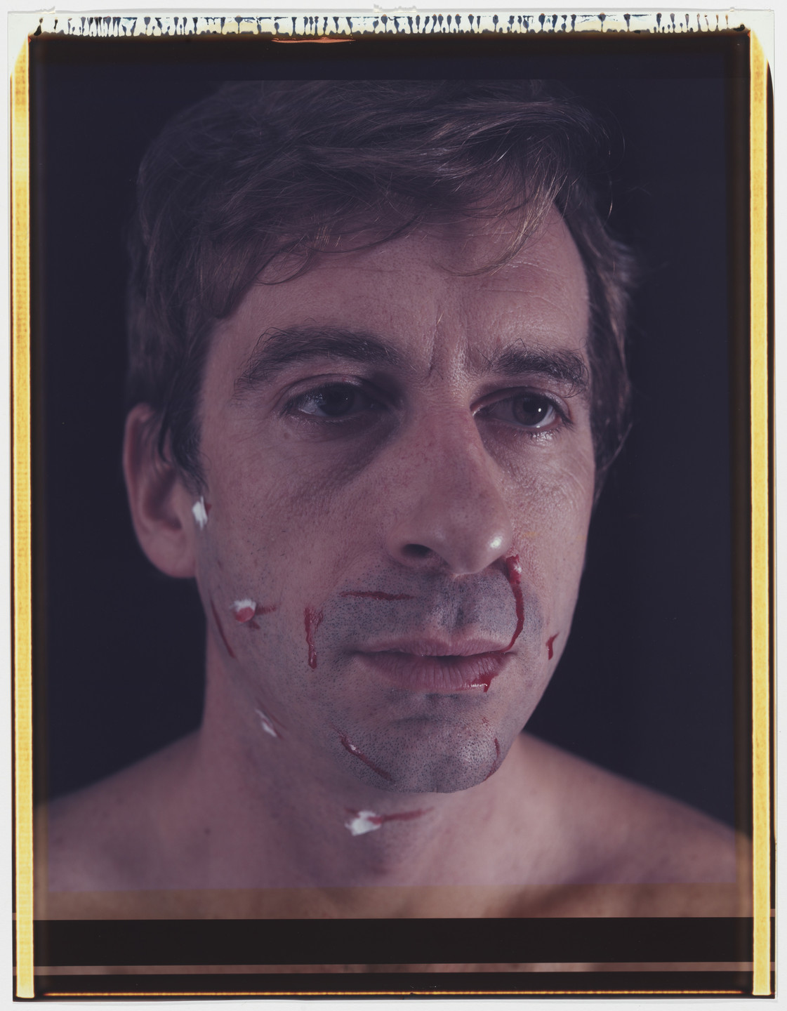 William Wegman. Foamy Aftershave (L-Foamy; R-Aftershave). 1982