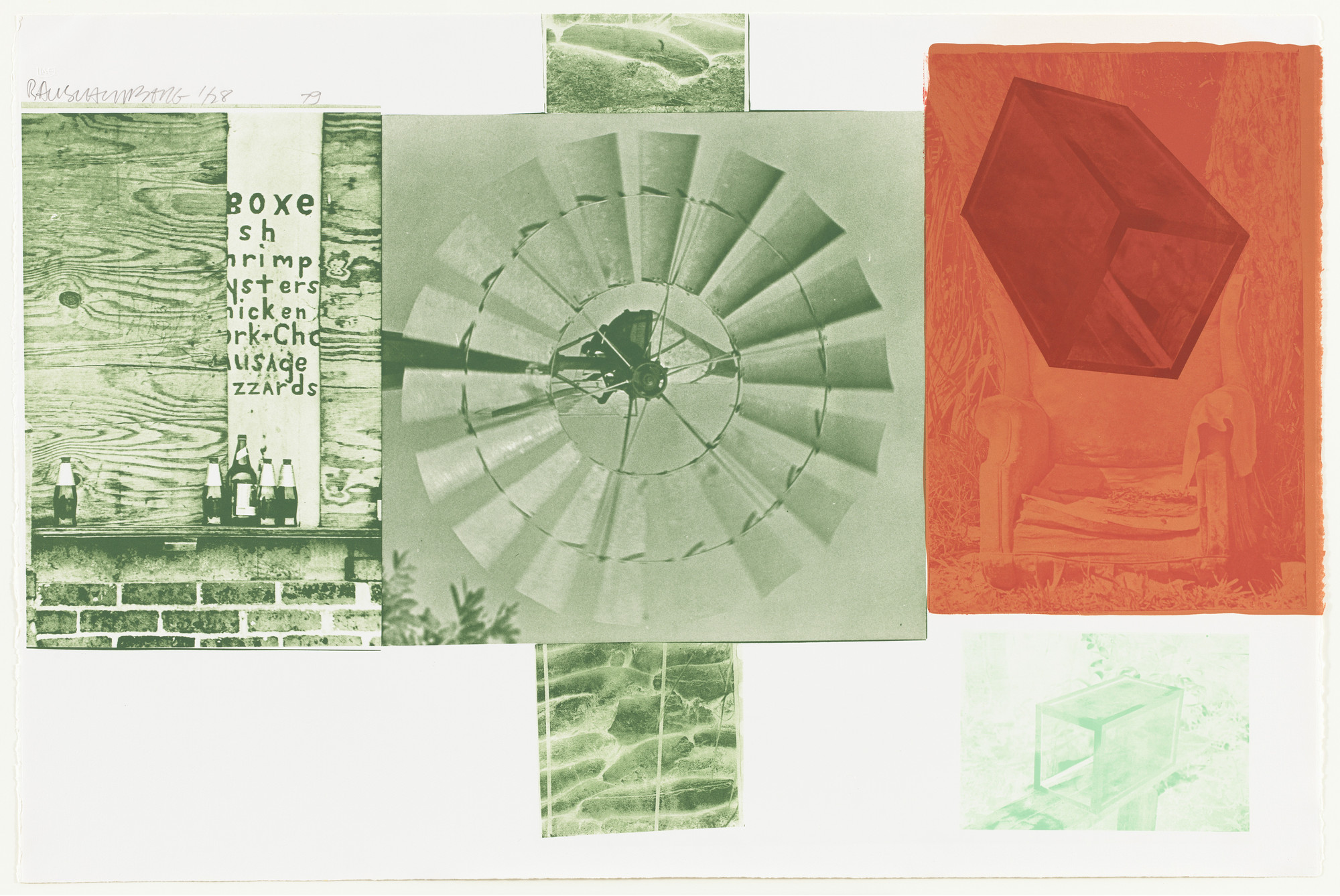 Robert Rauschenberg. Glacial Decoy Series (Lithograph I)