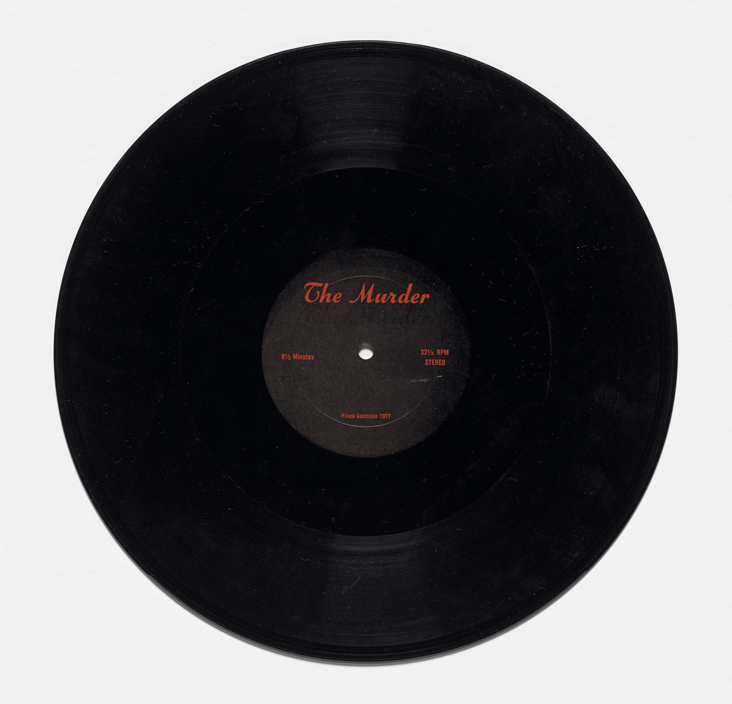 Jack Goldstein. The Murder. 1977