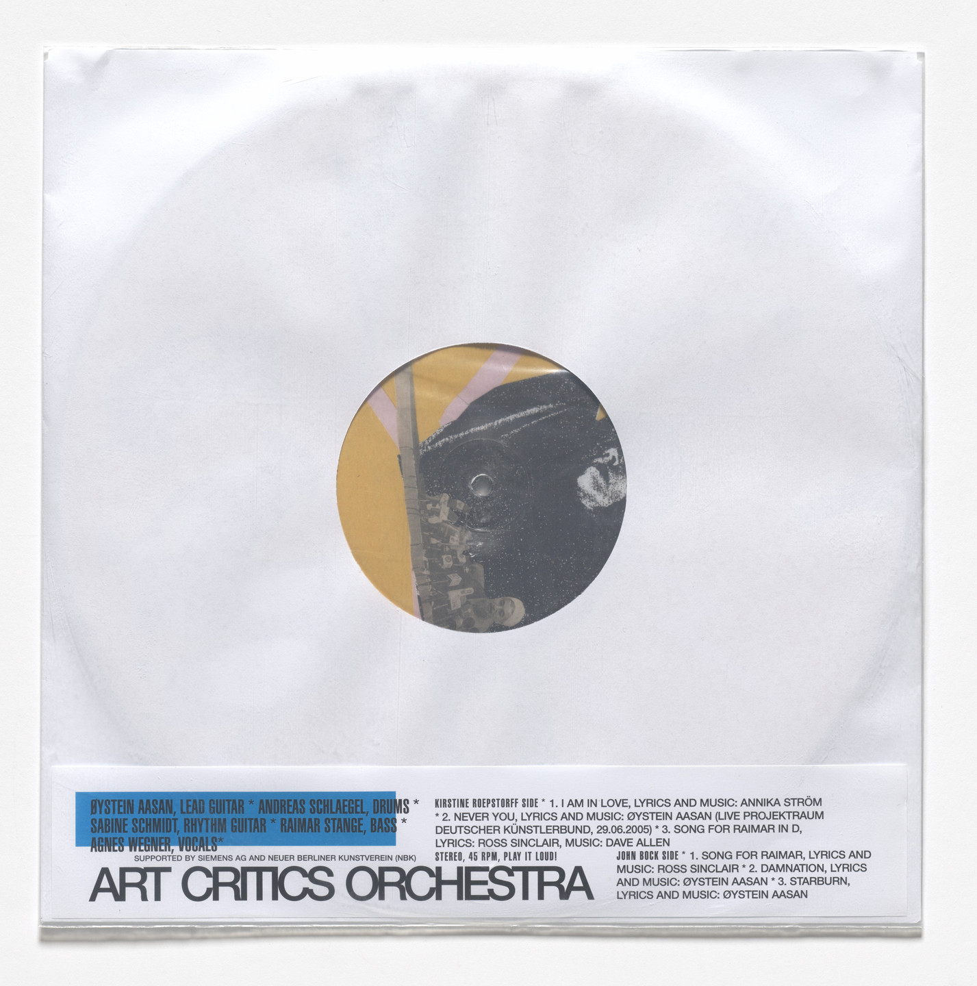 Art Critics Orchestra, John Bock, Kirstine Roepstorff. ACO. 2005