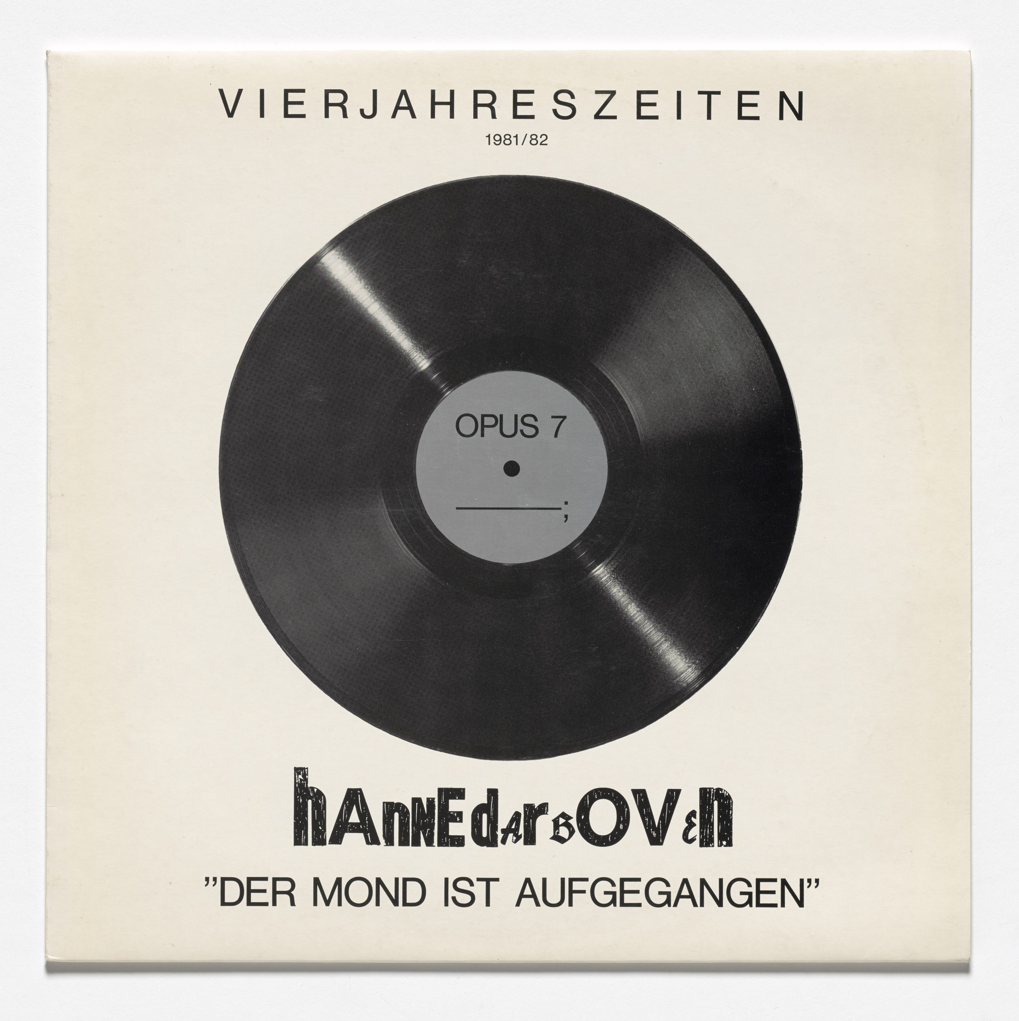 Hanne Darboven. Vierjahreszeiten 1981/82. Opus 7 "Der Mond Ist Aufgegangen"