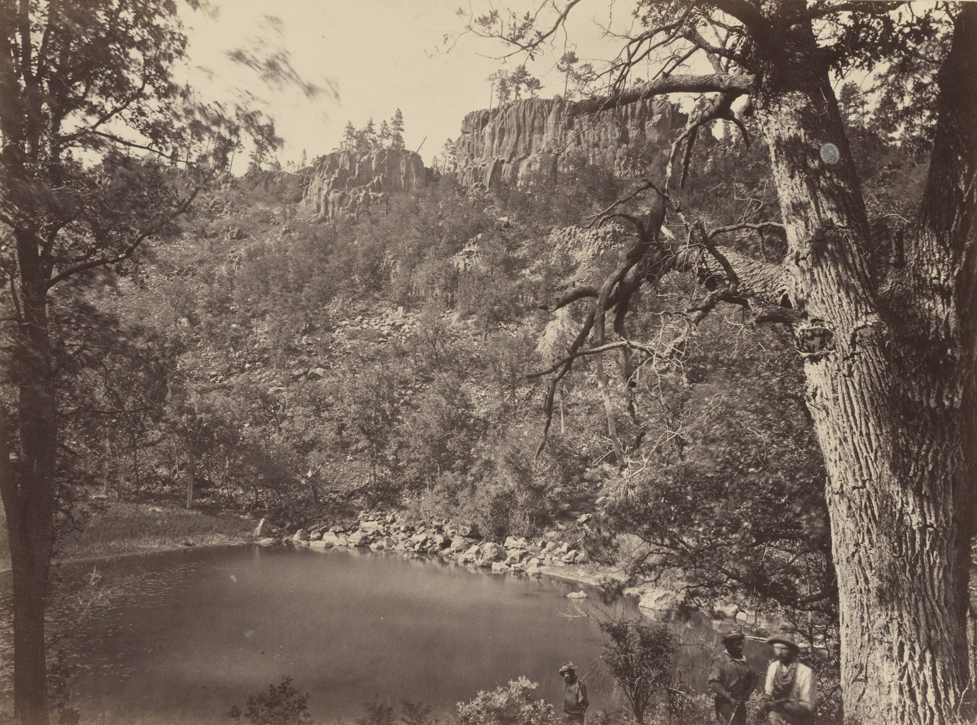 Timothy O'Sullivan. View on Apache Lake, Sierra Blanca Range, Arizona
