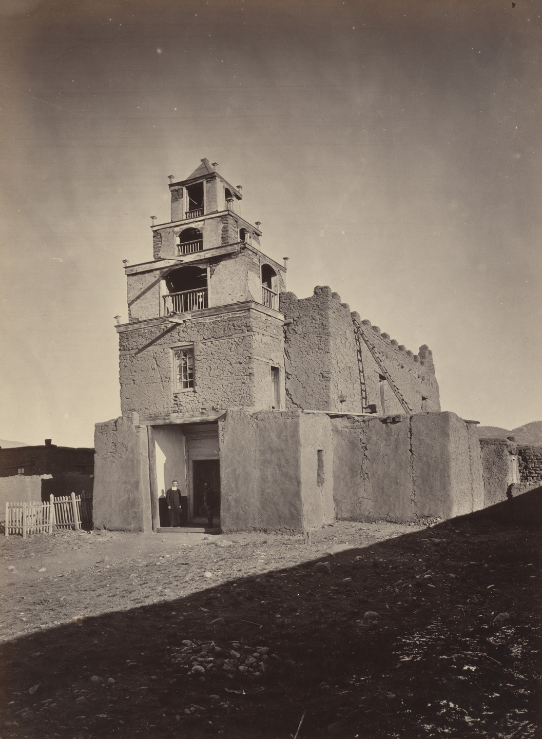 Timothy O&#39;Sullivan. The Church of San Miguel. Seasons of 1871, 1872 and 1873