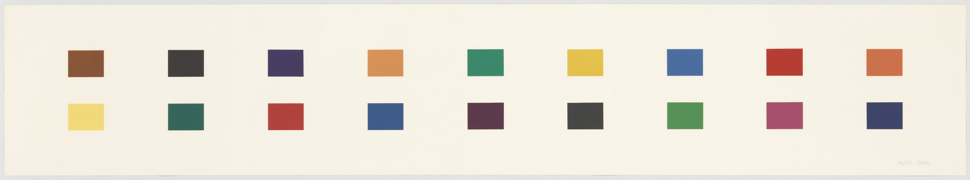 Ellsworth Kelly. 18 Colors (Cincinnati)