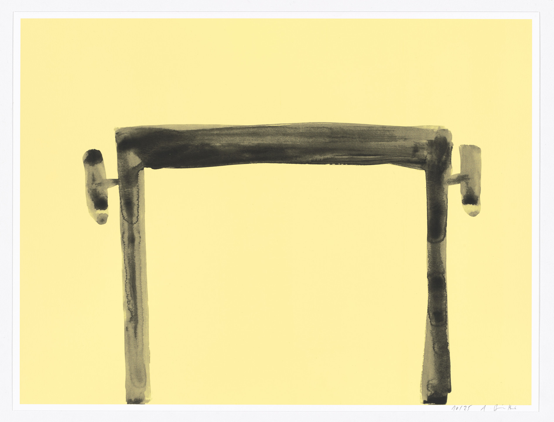 Andrea Büttner. Piano Stool (Silkscreen) (for Parkett no. 97). 2015