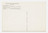 Louise Lawler. Postcard and announcement for Untitled, Red/Blue and Untitled, Black/White. 1978
