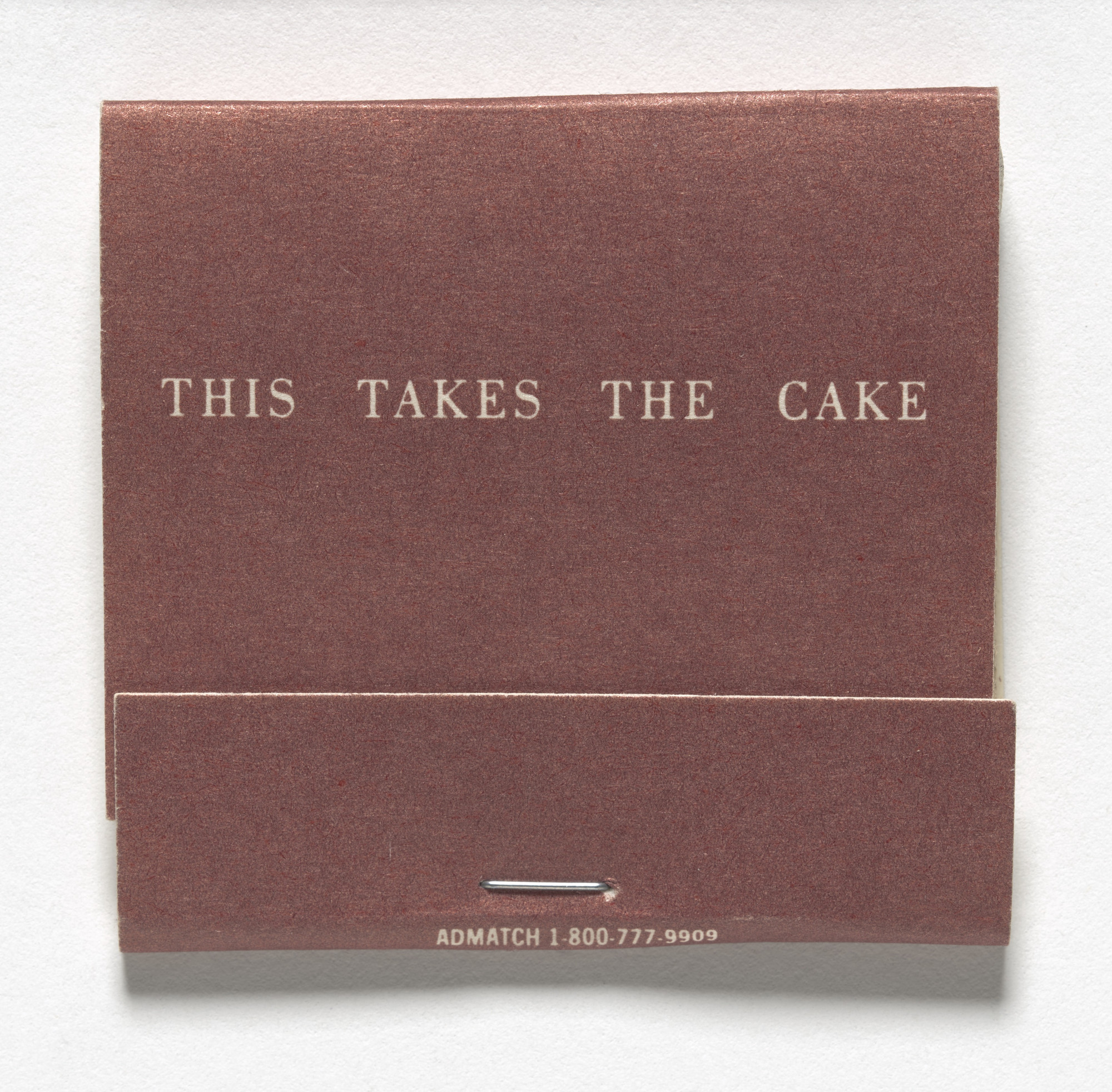 Louise Lawler. Matchbook for Carnegie International 1991, Pittsburg, October 19, 1991–February 16, 1992