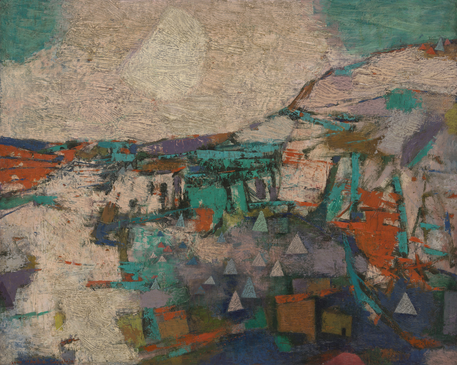 Mordecai Ardon. The Tents of Judea. 1950