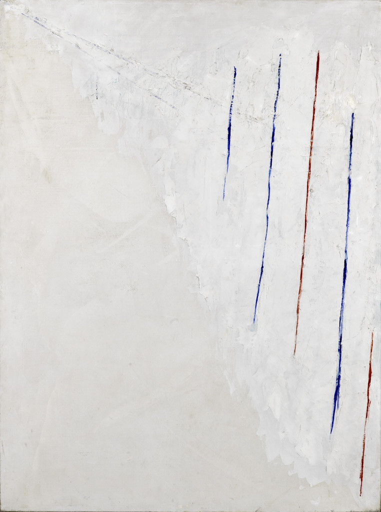 Colored Lines on White Background