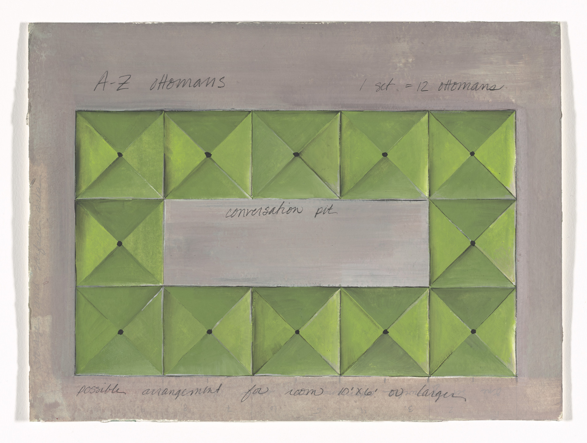 Andrea Zittel. Study for Ottomans. (1994)