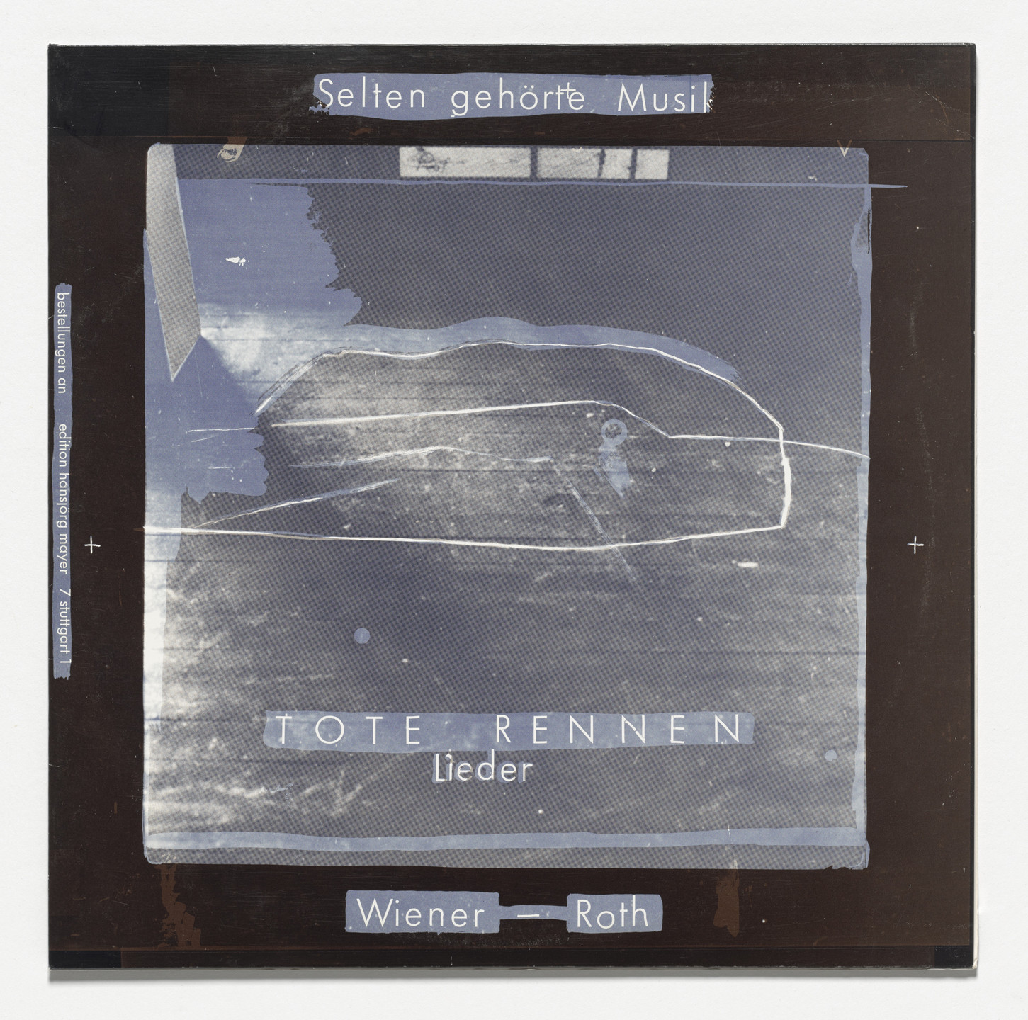 Selten Gehörte Musik, Dieter Roth, Gerhard Rühm, Oswald Wiener. Tote Rennen Lieder. 1977