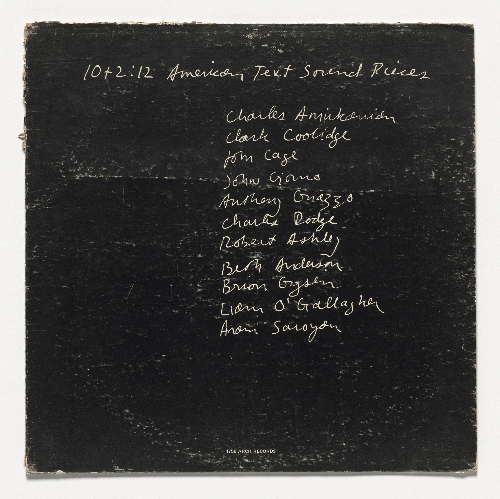 Various Artists. 10+2: 12 American Text Sound Pieces