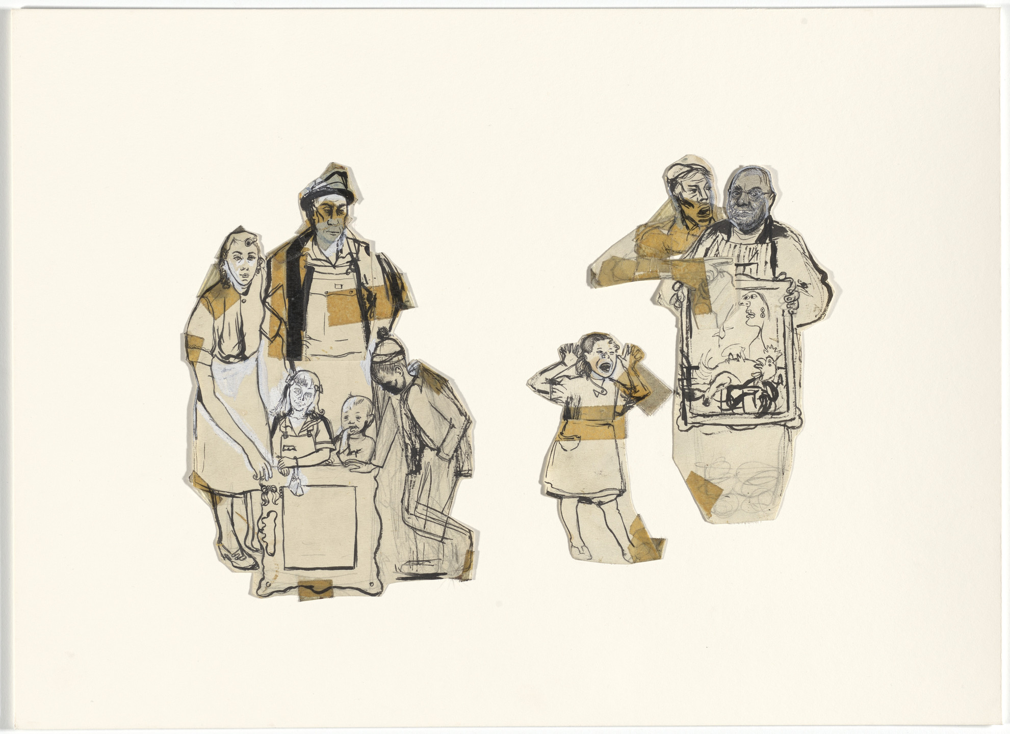 Honoré Sharrer. Studies for Workers and Paintings. 1943