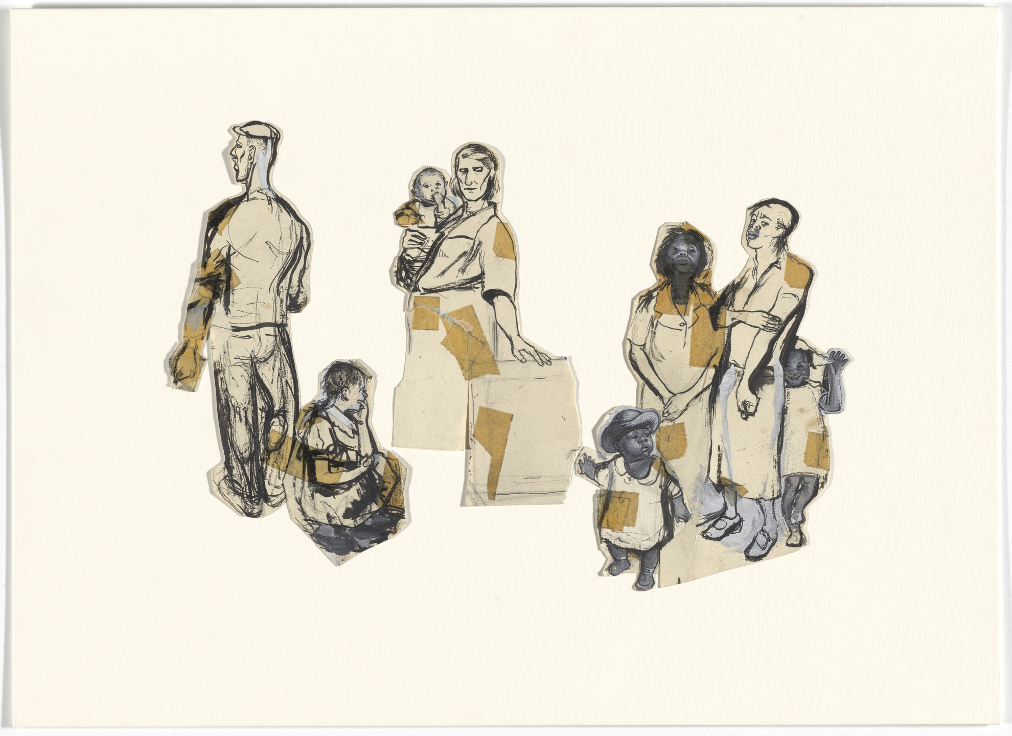 Honoré Sharrer. Studies for Workers and Paintings. 1943