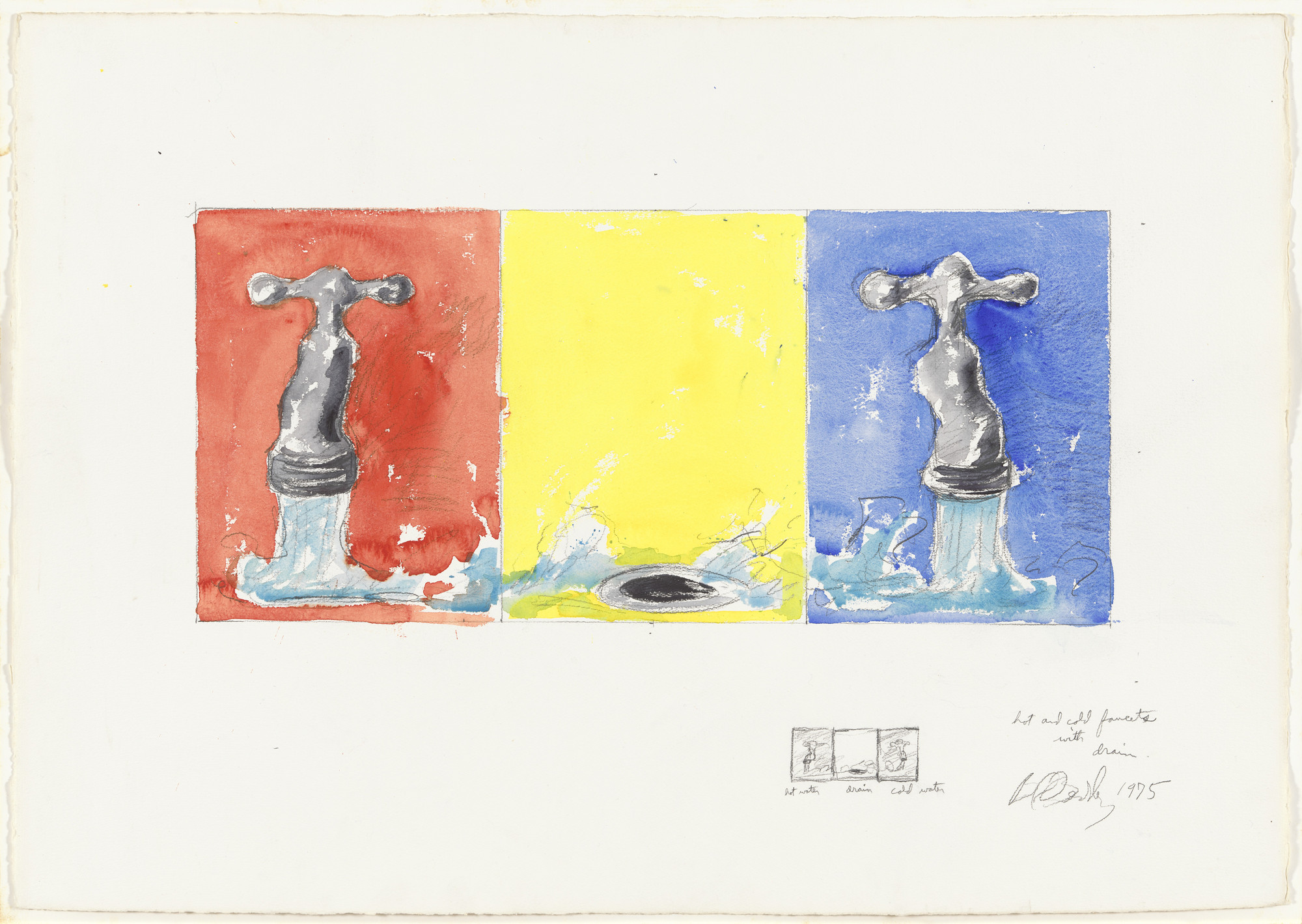 Bill Beckley. Hot and Cold Faucets with Drain