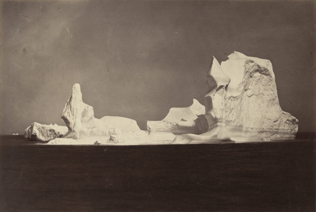 "This View shows the beautiful forms in varied shapes which the Berg assumed. On this Berg we found a Lake of Fresh Water, covering an acre in extent."