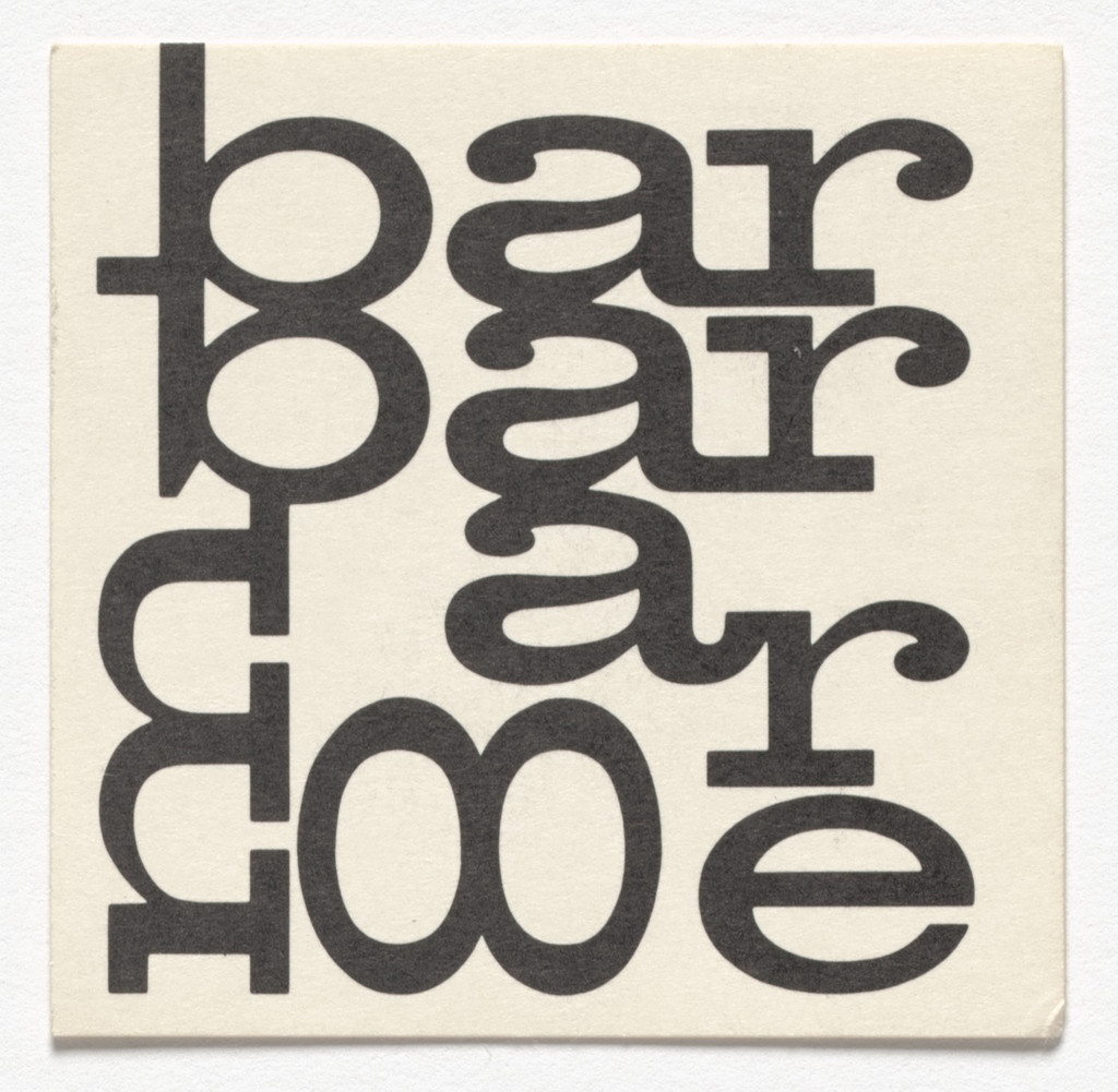 Name card for Barbara Moore