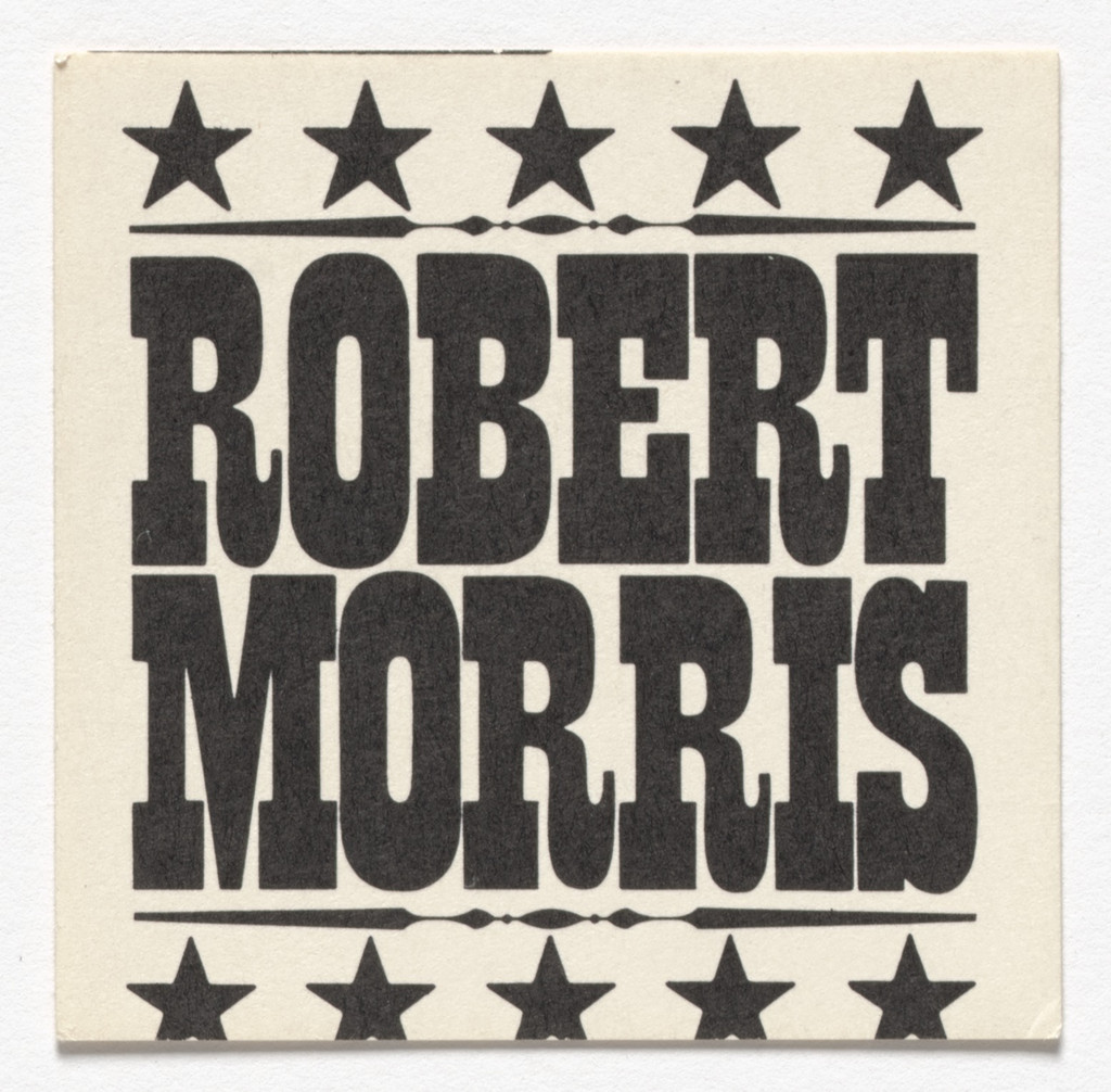 Name card for Robert Morris