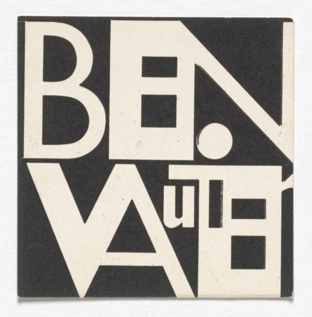 Name card for Ben Vautier