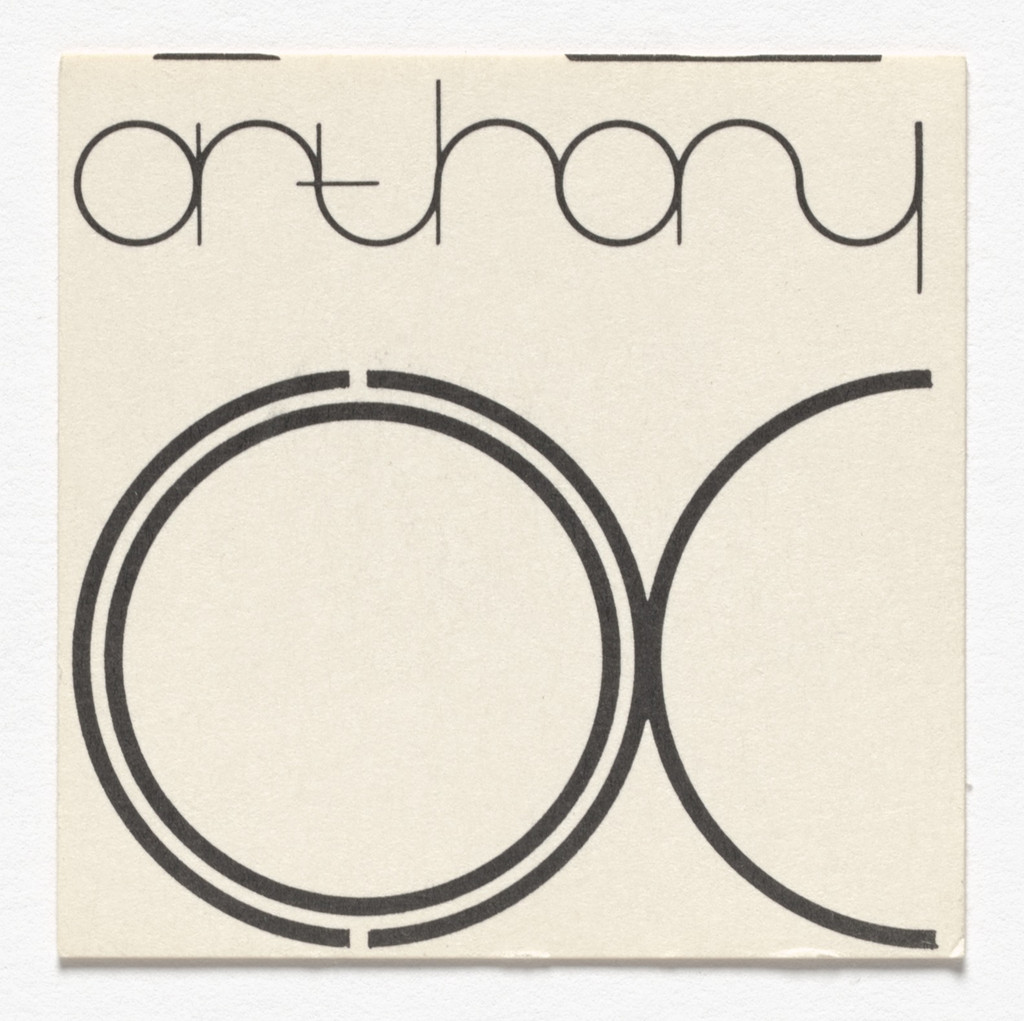 Name card for Anthony Cox