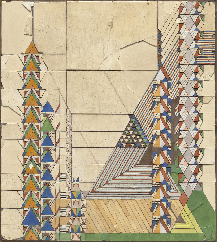 Triangles in Color / September (Mosaic based on a c. 1926 design for Liberty magazine)