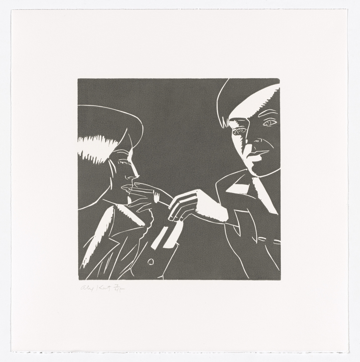 Alex Katz. Carter &amp; Phyllis from A Tremor in the Morning. 1986